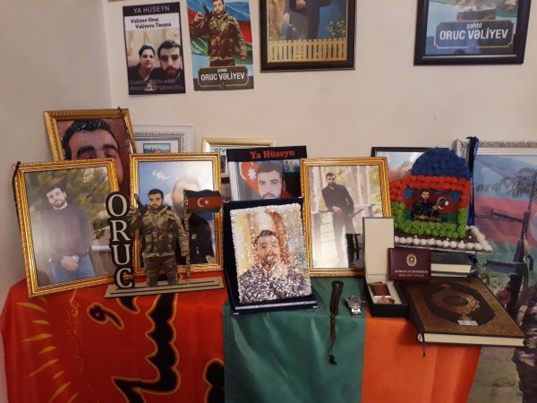 Mədəniyyət işçiləri şəhid ailələrini ziyarət etməkdə davam edirlər - FOTOLAR