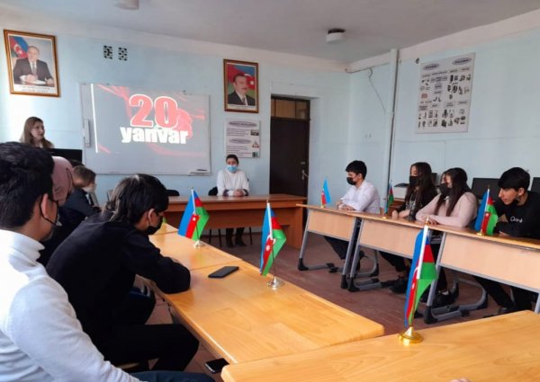 Xidmət Sahələri üzrə Sumqayıt Dövlət Peşə Təhsil Mərkəzində 20 Yanvar şəhidlərinin xatirəsi yad edilib - FOTO