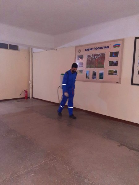 Xidmət Sahələri üzrə Sumqayıt Dövlət Peşə Təhsil Mərkəzində tibbi-profilaktik və dezinfeksiya işləri aparılıb - FOTO Xidmət Sahələri üzrə Sumqayıt Dövlət Peşə Təhsil Mərkəzində tibbi-profilaktik və dezinfeksiya işləri aparılıb - FOTO