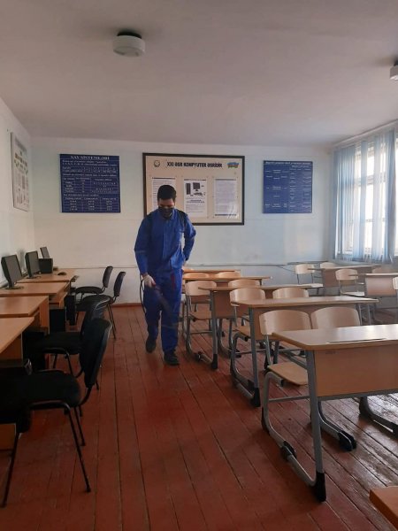 Xidmət Sahələri üzrə Sumqayıt Dövlət Peşə Təhsil Mərkəzində tibbi-profilaktik və dezinfeksiya işləri aparılıb - FOTO Xidmət Sahələri üzrə Sumqayıt Dövlət Peşə Təhsil Mərkəzində tibbi-profilaktik və dezinfeksiya işləri aparılıb - FOTO