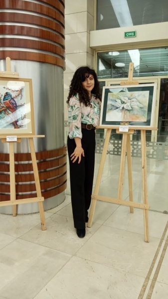 Sumqayıtlı rəssamın əsəri  “AXIN”da - FOTO