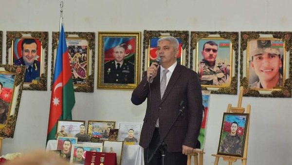 Sumqayıtda şəhid Qubad Əliyevin xatirəsinə həsr olunmuş tədbir keçirilib -FOTOLAR