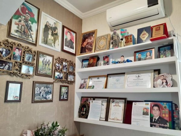 Sumqayıtda Heydər Əliyev Mərkəzinin kollektivi şəhid ailəsini ziyarət edib -FOTO