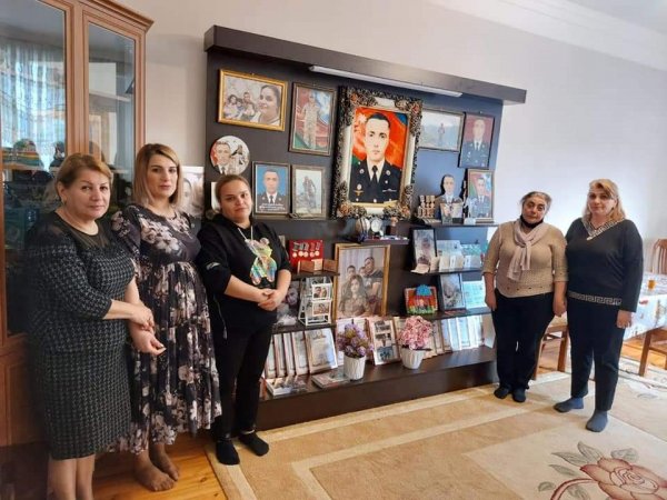 Sumqayıtda Vətən müharibəsi şəhidinin ailəsi ziyarət edilib -FOTO