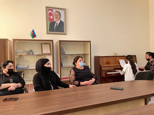 Sumqayıt uşaq incəsənət məktəbində açıq dərs keçirilib - FOTO