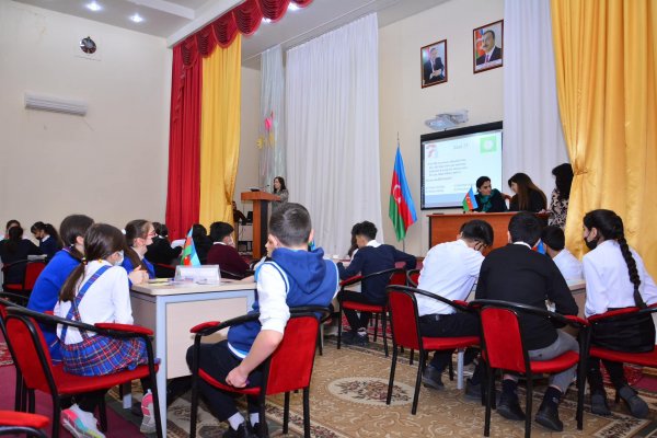 Sumqayıtda məktəblərarası bilik yarışı keçirilib - FOTOLAR