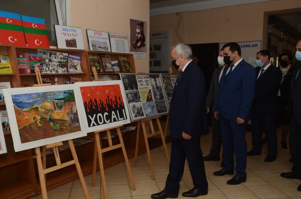 Qubadlı Rayon Nümayəndəliyində növbəti dəfə Xocalı Soyqrımının 30 illiyi ilə əlaqədar anım tədbiri keçirilib - FOTO