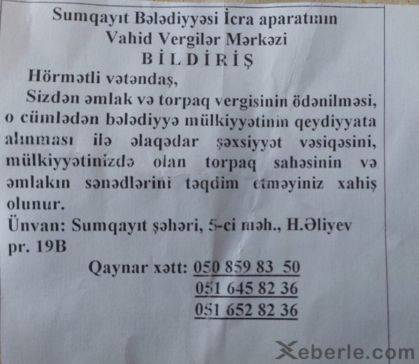 Sumqayıt Bələdiyyəsinin bu addımı nəyə xidmət edir: Hüquqşünasdan AÇIQLAMA (FOTO)