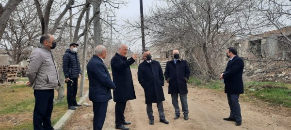 Nazir və icra başçısı Sumqayıtda yeni xəstəxananın tikintisinə baxış keçirdi - FOTOLAR