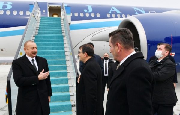 İlham Əliyev Türkiyədə belə qarşılandı - (FOTOLAR)