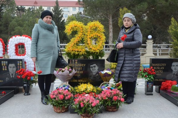 Sumqayıtda Vətən müharibəsi şəhidi anılıb - FOTO