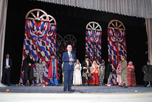 Sumqayıtda Milli Teatr Gününə həsr edilmiş tədbir keçirilib - FOTOLAR