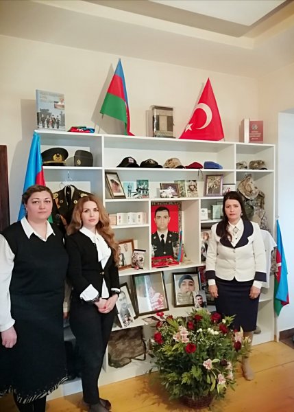 Abşeron rayon Mədəniyyət Mərkəzininin müəssisələri tərəfindən şəhid ailəsi yad edilib - FOTO