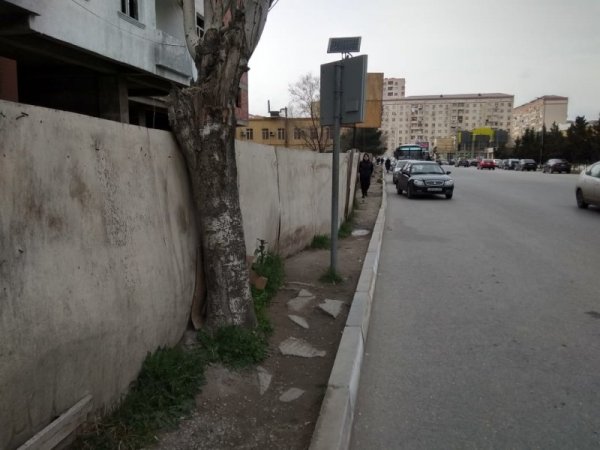 Sumqayıtda illərdi həllini tapmayan səki problemi - FOTOLAR