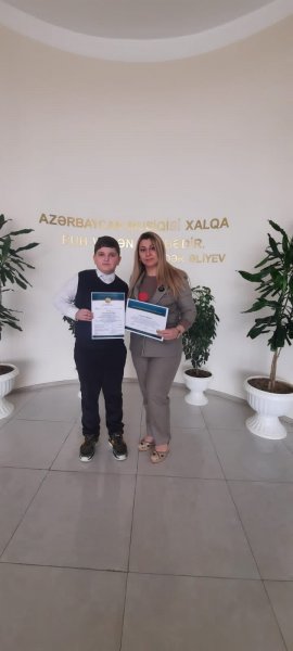 Səid Rüstəmov adına uşaq incəsənət məktəbinin şagirdi uğur əldə edib - FOTO
