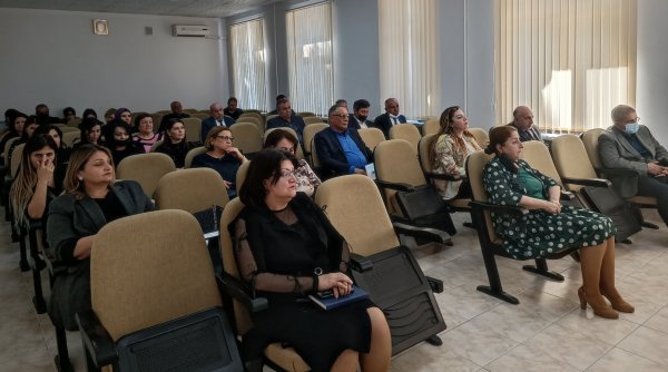 Sumqayıt Tibb Mərkəzində Prezident İlham Əliyevin çoxşaxəli fəaliyyətinə həsr olunan elmi-praktik konfrans keçirilib - FOTOLAR