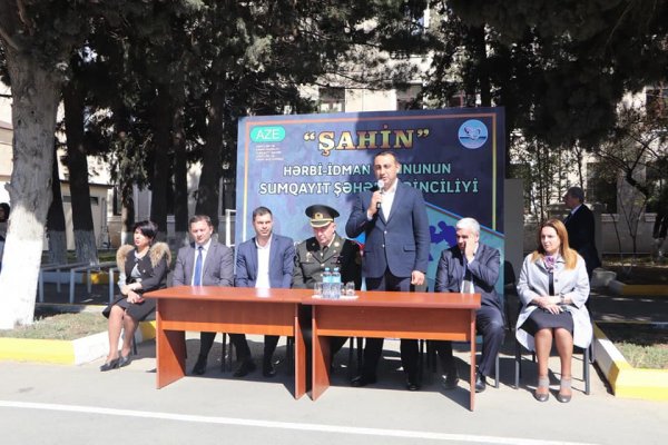 Sumqayıtda "Şahin" hərbi-idman oyununun şəhər birinciliyi keçirilib - FOTOLAR