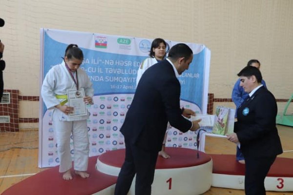 Sumqayıtda “Şuşa İli”nə həsr olunmuş cüdo üzrə U-15 yeniyetmələr arasında şəhər birinciliyi keçirilib - FOTOLAR