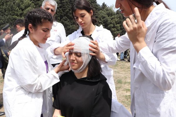 Sumqayıtda "Şahin" hərbi-idman oyununun III zona birinciliyi keçirilib - FOTOLAR