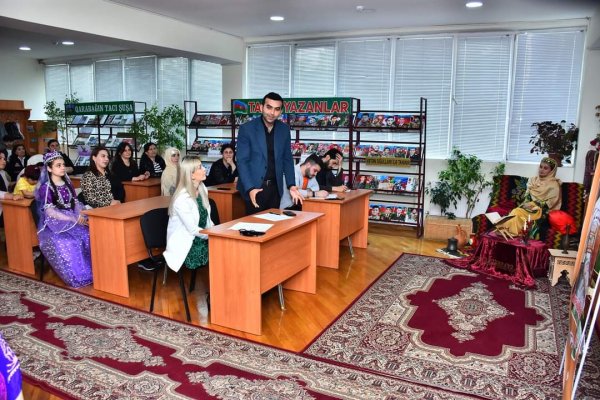 Sumqayıtda Xurşudbanu Natəvanın 190 illiyinə həsr olunan bədii qiraət müsabiqəsi keçirilib -FOTOLAR