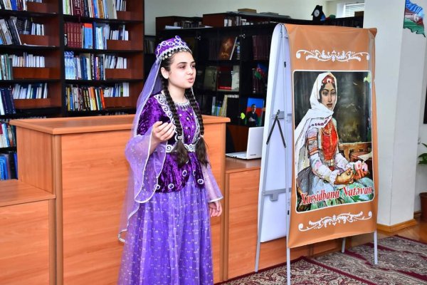 Sumqayıtda Xurşudbanu Natəvanın 190 illiyinə həsr olunan bədii qiraət müsabiqəsi keçirilib -FOTOLAR