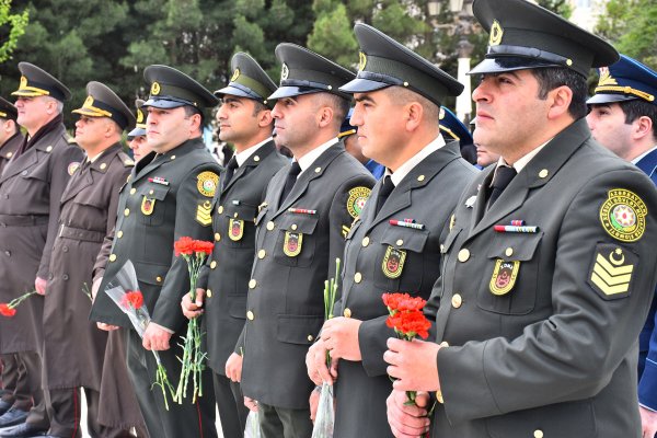 Sumqayıtda Ümummilli Lider Heydər Əliyevin xatirəsi anılıb - FOTOLAR