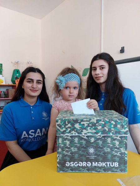 Sumqayıtın bu məktəbi “Əsgərə məktub” layihəsinə qoşuldu - FOTOLAR