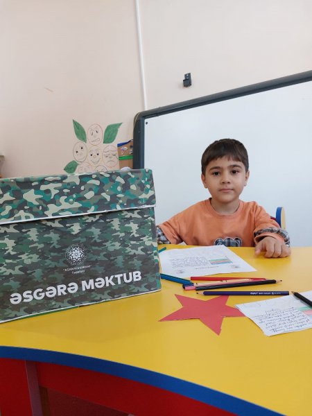 Sumqayıtın bu məktəbi “Əsgərə məktub” layihəsinə qoşuldu - FOTOLAR