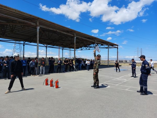 FHN-in Sumqayıt Regional Mərkəzində “Gənc xilasedici və yanğınsöndürən” yarışları keçirilib - FOTO