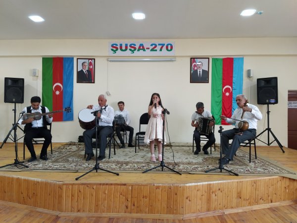 Şuşa rayon Quşçular kənd Uşaq Musiqi Məktəbində hesabat konserti keçirilib - FOTO