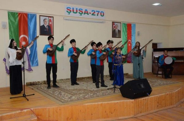 Şuşa rayon nümayəndəliyi “Qurtuluş Günü” nə həsr olunan yekun hesabat konserti təşkil edib -FOTOLAR