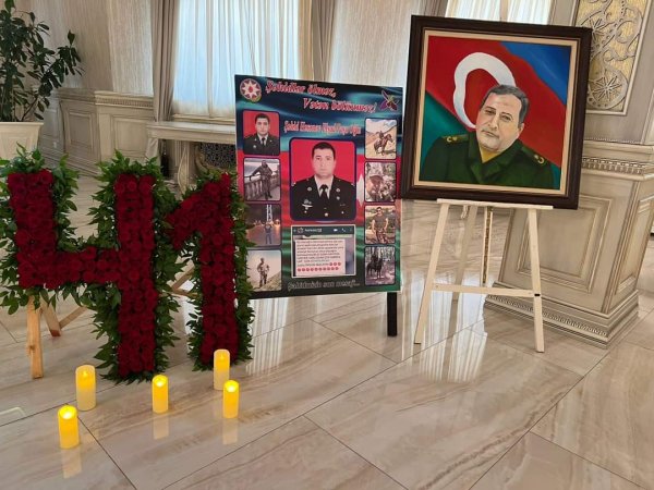 Abşeron rayonunda şəhid mayor Elşad Həsənovun doğum günü qeyd edilib -FOTOLAR