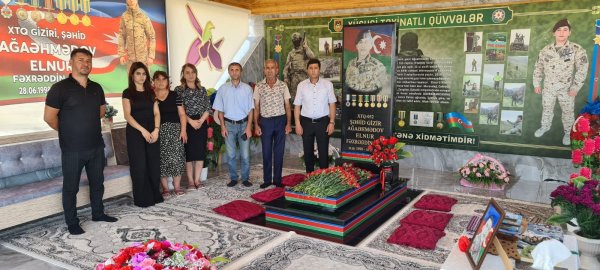 Xızıda şəhidimiz ziyarət edildi - FOTO