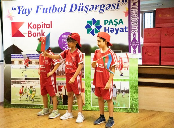 Sumqayıtda “Yay Futbol Düşərgəsi”nin ikinci mərhələsi başa çatıb - FOTOLAR