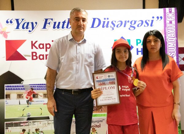 Sumqayıtda “Yay Futbol Düşərgəsi”nin ikinci mərhələsi başa çatıb - FOTOLAR