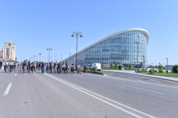 Sumqayıt bulvarında veloyürüş keçirilib - FOTOLAR