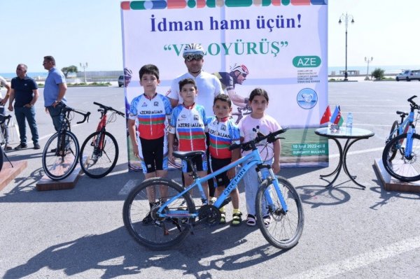 Sumqayıt bulvarında veloyürüş keçirilib - FOTOLAR