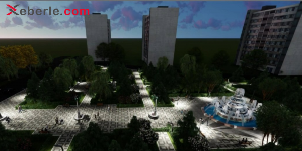  Sumqayıtda park təmirdən sonra belə olacaq - FOTO