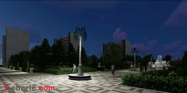  Sumqayıtda park təmirdən sonra belə olacaq - FOTO