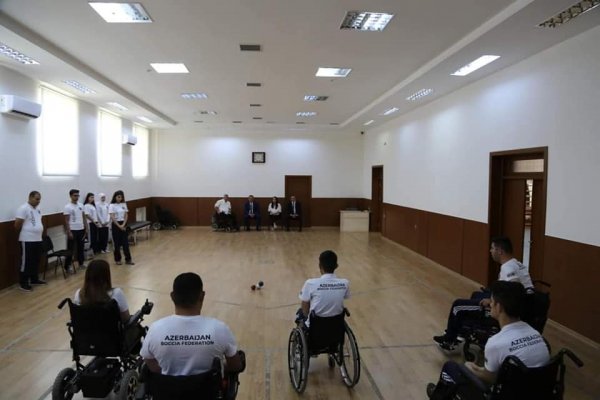 Deputat  Sumqayıtda Boccia idman növü üzrə klubun yaradılmasını təklif edib - FOTOLAR
