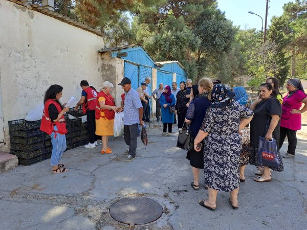 Sumqayıtda xeyirxah aksiya: 160 ailəyə üzüm paylandı - FOTO