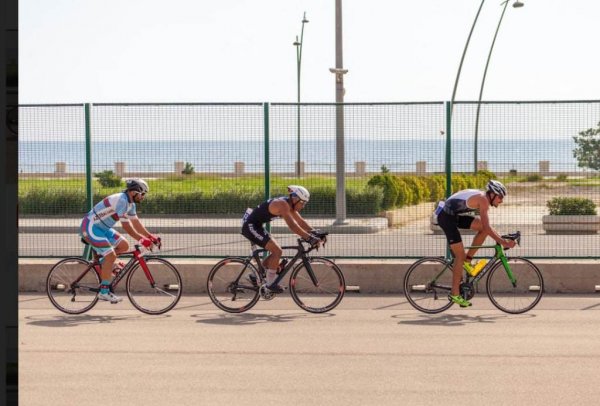 Sumqayıt idmançılarının Triatlon yarışında uğurları - FOTO