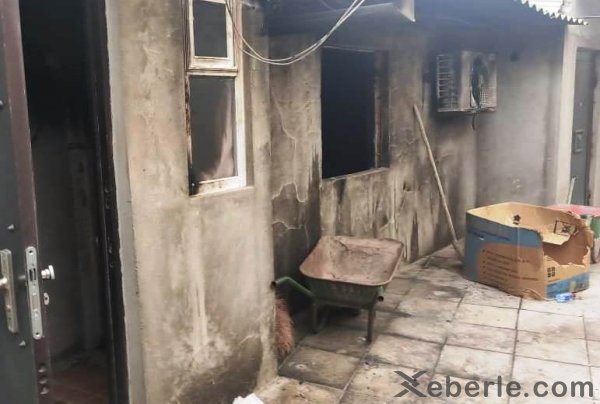 Sumqayıtda kişi qısqanclıq zəminində qonşularını yandırdı - FOTOLAR