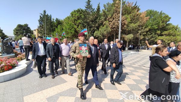 Bəxtiyar Muradov Sumqayıt Şəhidlər xiyabanında dəfn olunub - FOTOLAR