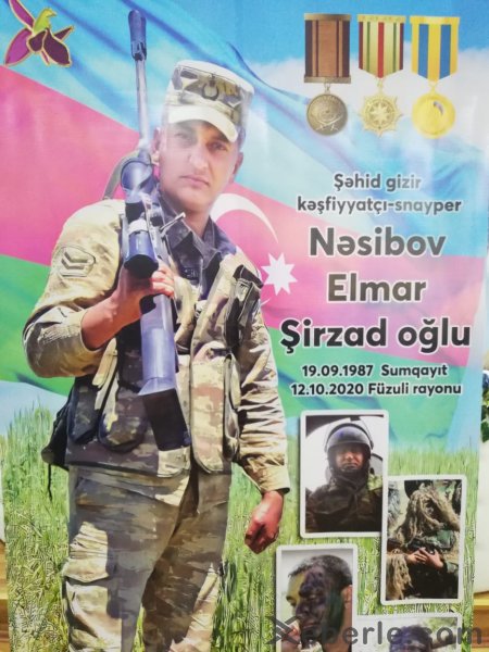 Sumqayıtda "Şahin gözlü” şəhidin xatirəsi əbədiləşdirilib - VİDEO (FOTOLAR)
