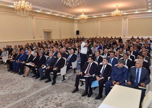 Sumqayıtda şəhid ailələri və qazilərlə bağlı müşavirə keçirildi-FOTOLAR