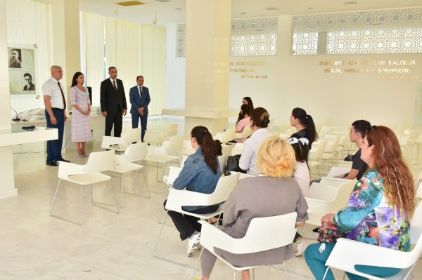 Sumqayıtda bir qrup şəhid və qazi övladları ilə görüş keçirilib - FOTO