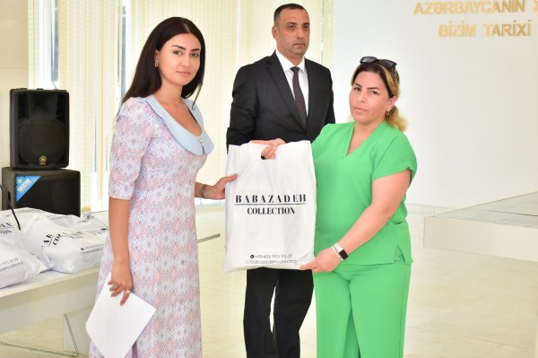 Sumqayıtda bir qrup şəhid və qazi övladları ilə görüş keçirilib - FOTO
