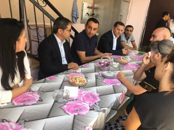 Sumqayıtda şəhid və qazi ailələri ziyarət edildi - FOTOLAR