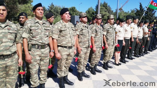 Sumqayıtda 27 Sentyabr- Anım Günü Vətən müharibəsi şəhidləri yad edilib - VİDEO (FOTO)